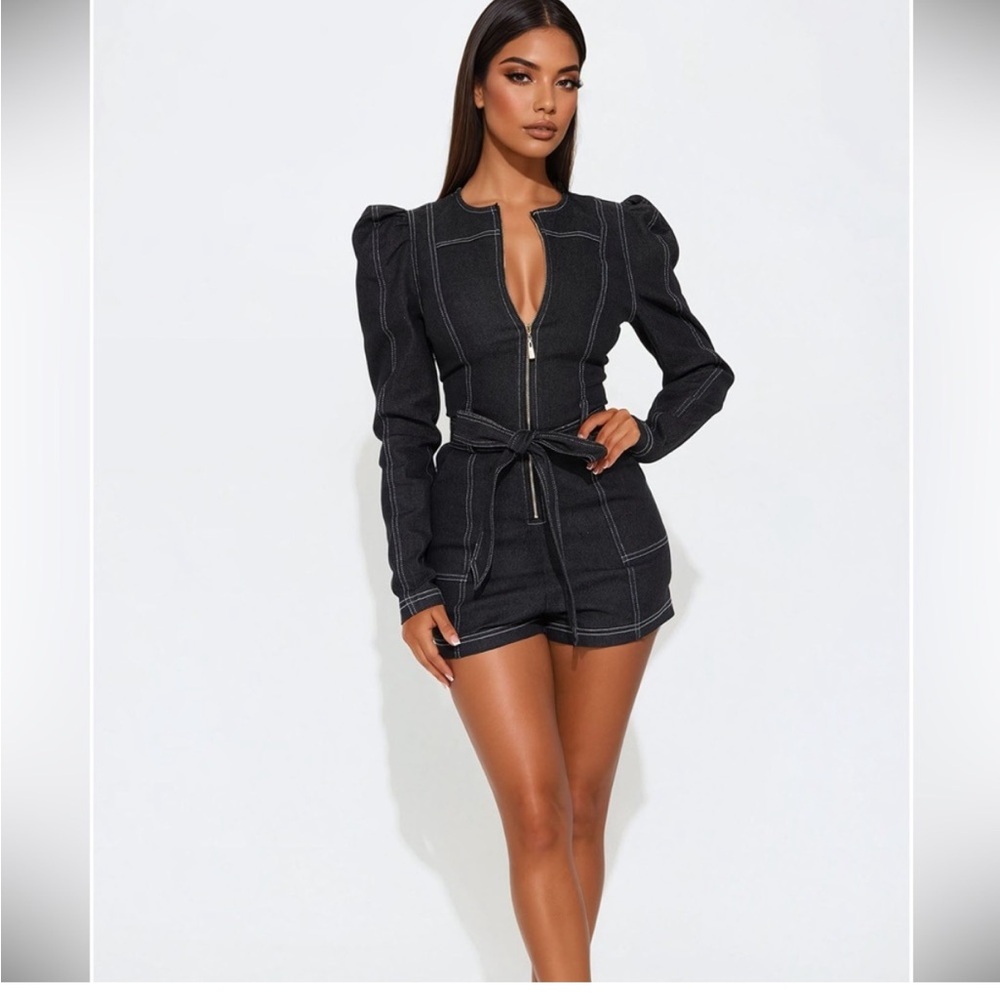 Dark Jean romper